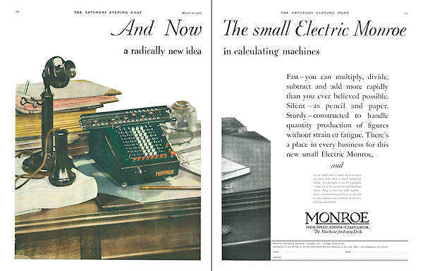 Monroe Model LA5-160 Ad